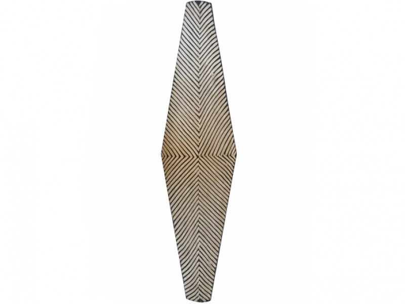 Long Carved Wood Bamileke Shield Long Carved Wood Bamileke Shield